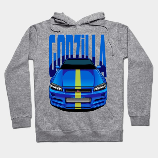 GTR Godzilla Hoodie by cungtudaeast